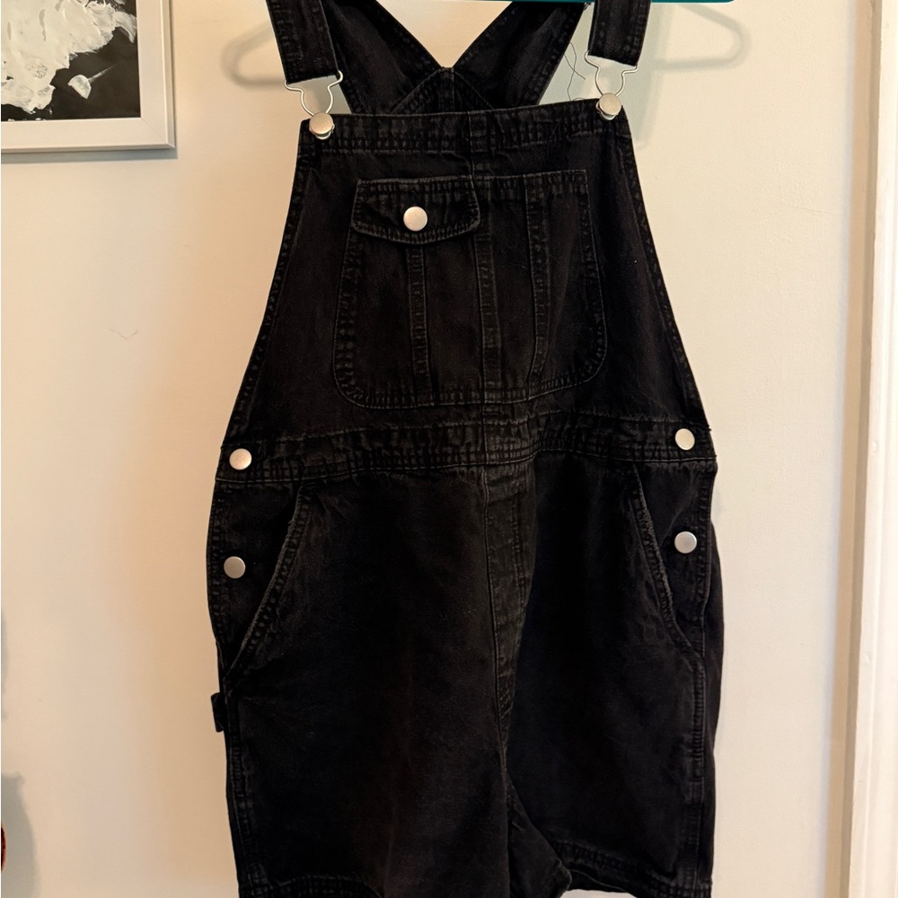 No Boundaries Black Denim Romper